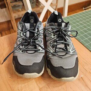 Merrell Women US 10 Capra Rise Hiking Shoe Monument Gray J37252